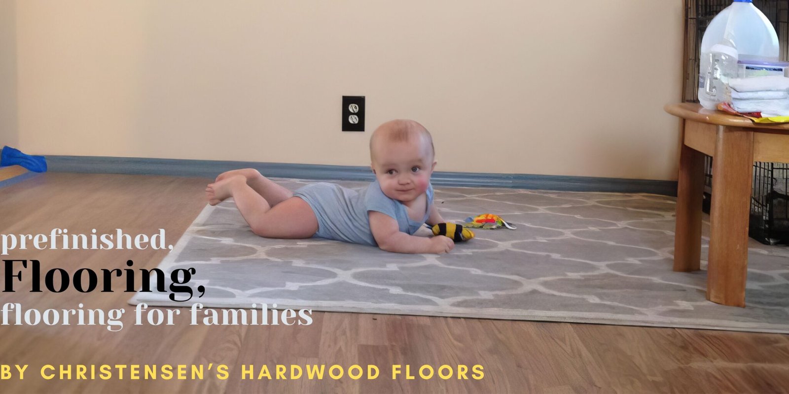 prefinished flooring banner for CHF